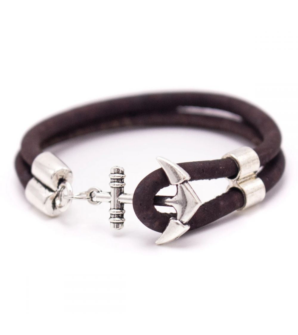 Bracelet ancre en liège nautique motif ancre MaSestra - 6