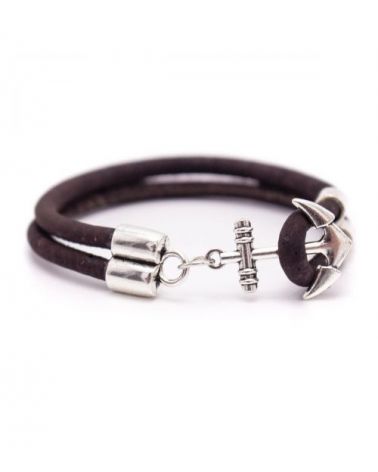 Bracelet ancre en liège nautique motif ancre MaSestra - 7
