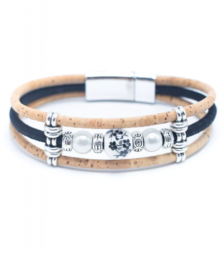 Bracelet liège noir