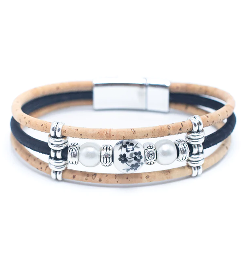 Bracelet liège noir