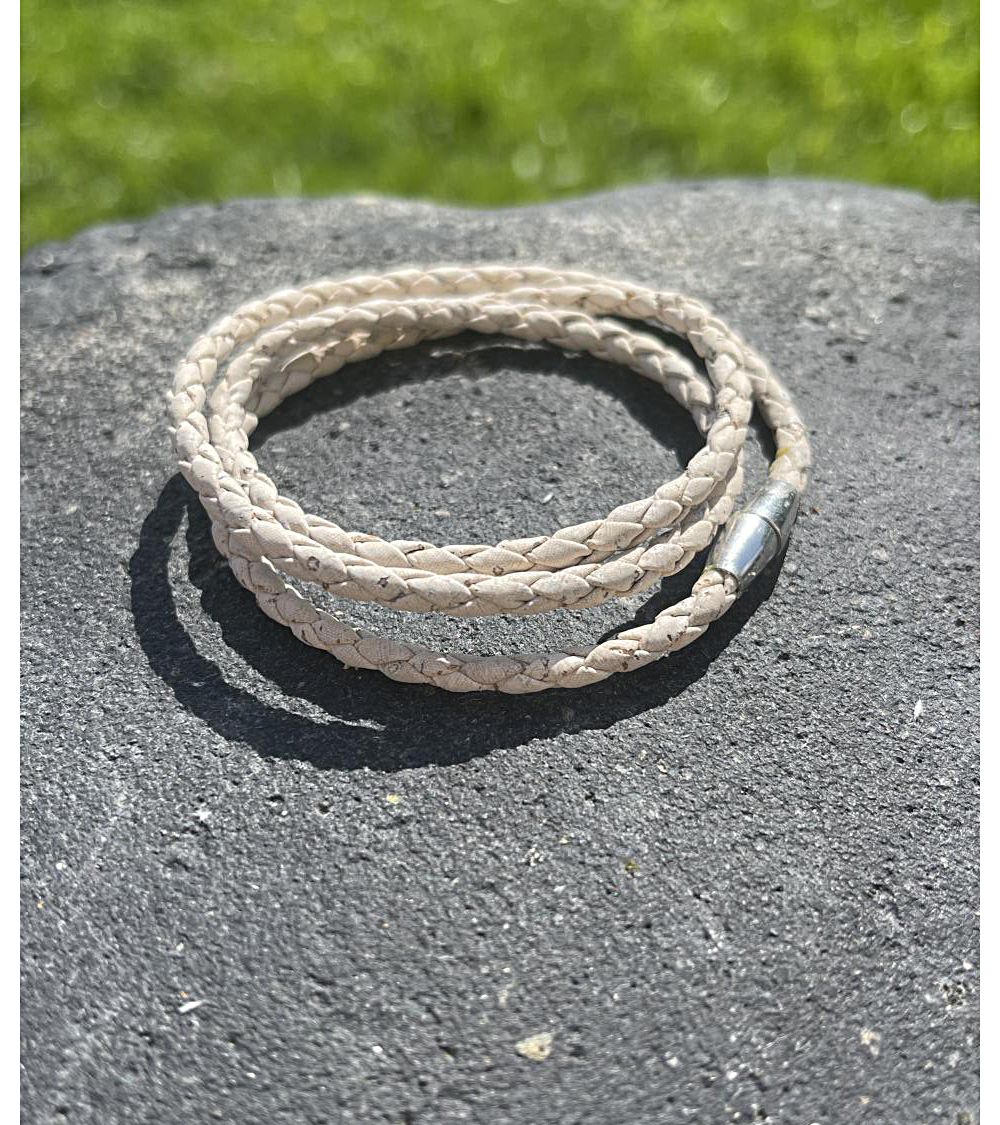 bracelet liège tressé