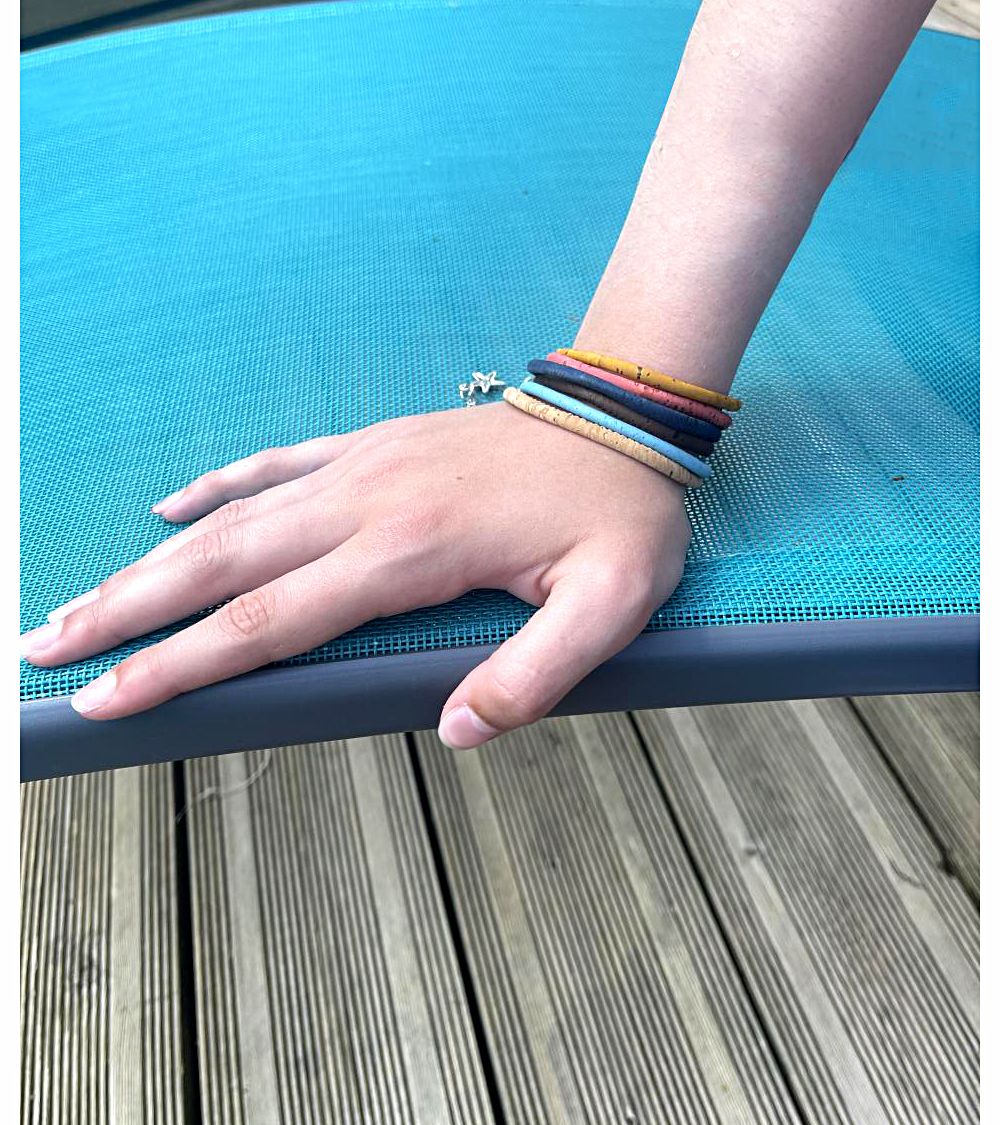 Bracelet simple cordon en liège