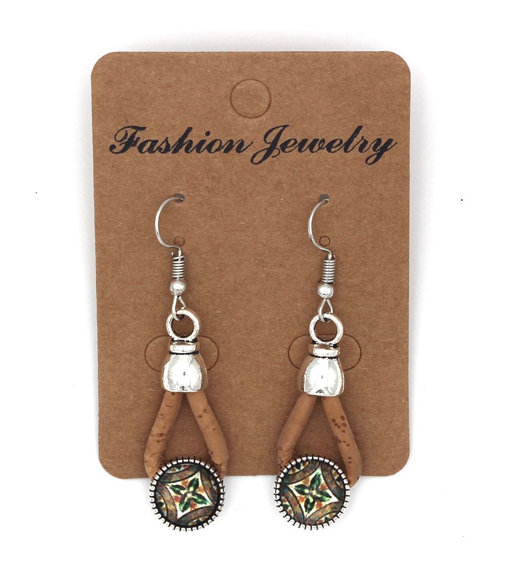 Boucles d'oreilles céramique géométrique
