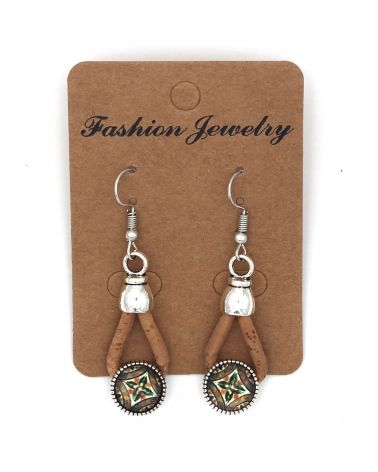 Boucles d'oreilles céramique géométrique