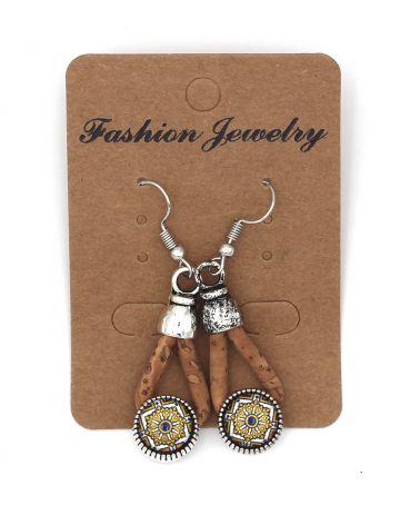 Boucles d'oreilles en liège