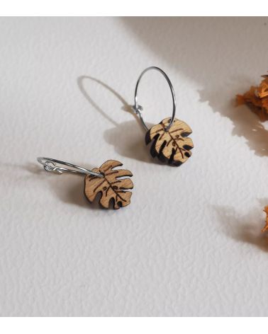 Boucles d'oreilles bois