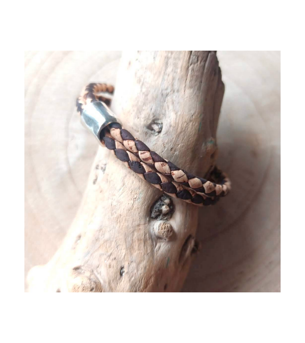 Bracelet Paul en liège beige  - 7