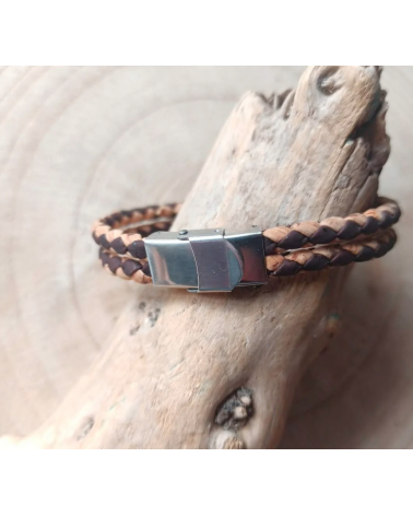 Bracelet Paul en liège beige  - 9