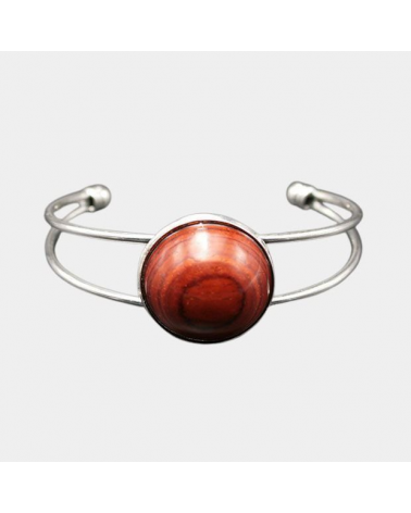 Bracelet plateau en acajou Stelane  - 1