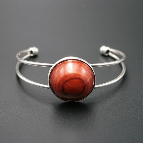 Bracelet plateau en acajou Stelane  - 2