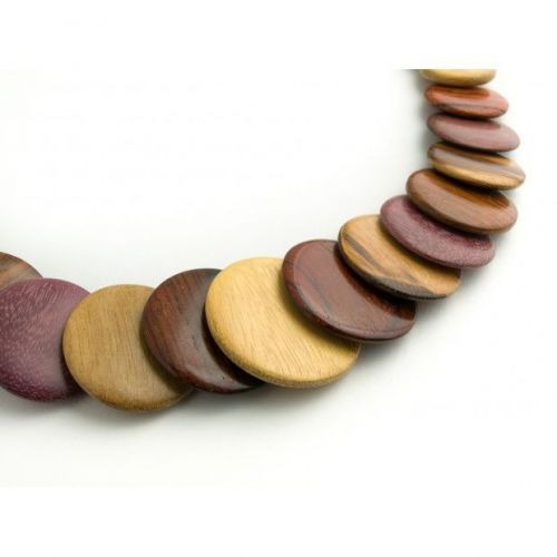 Collier bois femme - multicolore - Omega  - 2