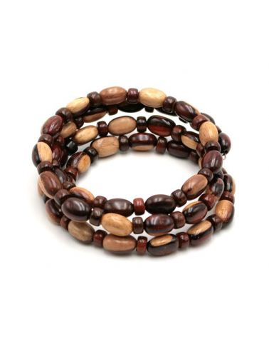 Bracelet femme en bois de duo de palissandre  - 1