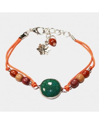 Bracelet pierre et bois