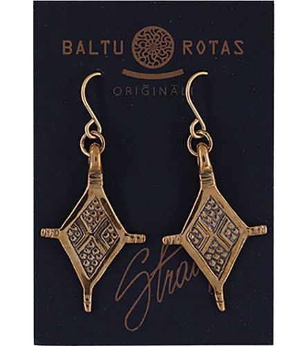 Boucles d'oreilles avec croix de Malpils en bronze  - 1