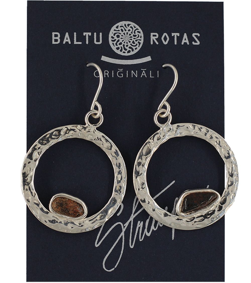 Boucles d'oreilles en argent avec pierres  - 1