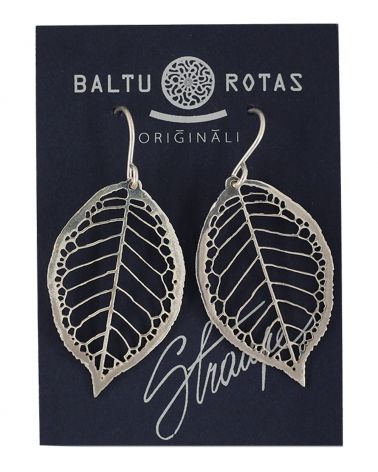 Boucles d'oreilles feuilles de Merisier  - 1