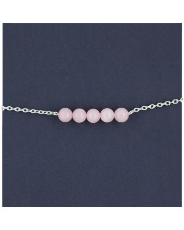 Bracelet lithothérapie Quartz Rose  - 1