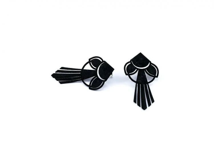 boucles d'oreilles en liège végétal